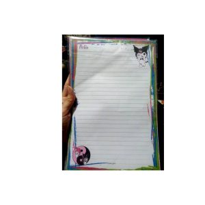 خرید ورق حاشیه دار کرومی A4 دخترانه و فانتزی