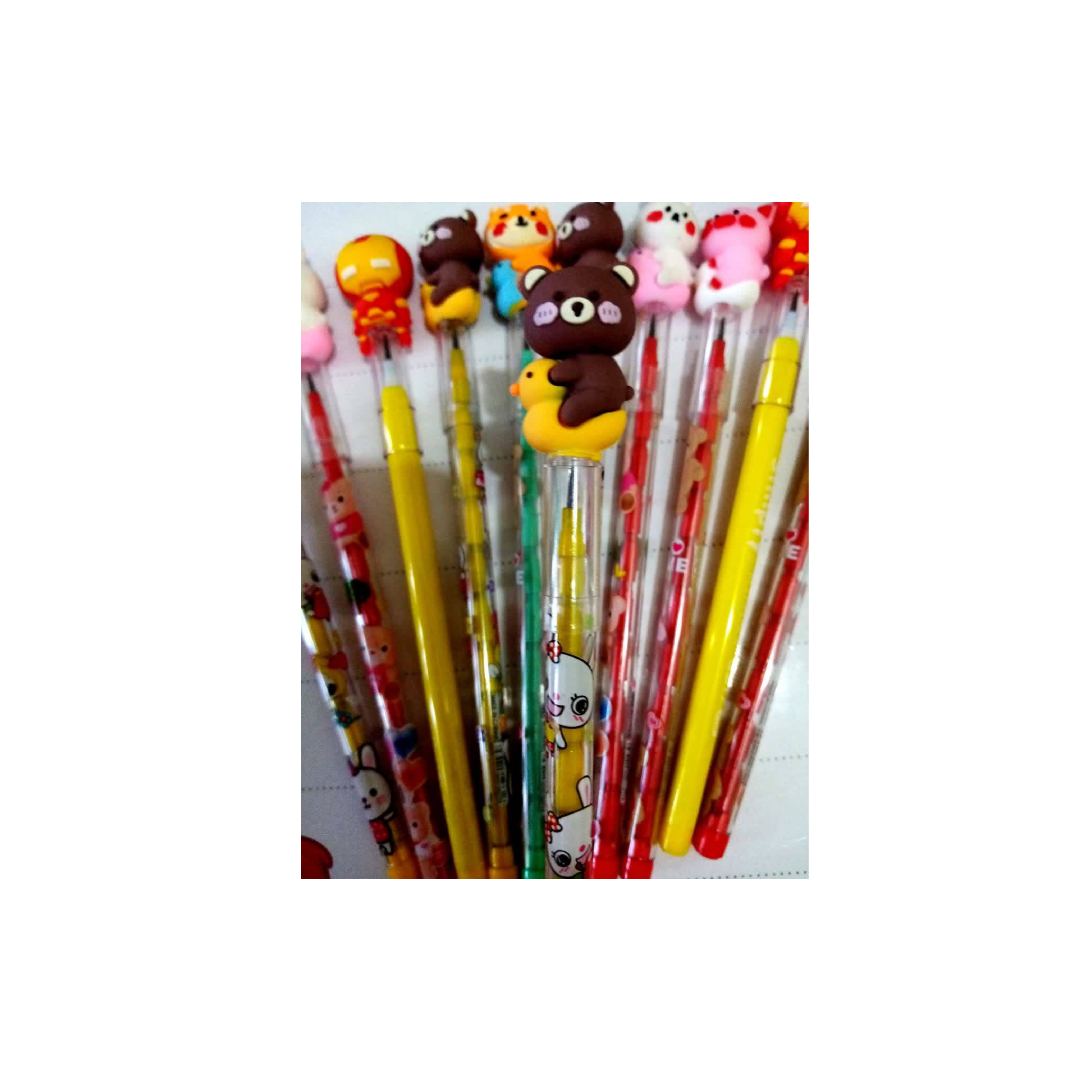مداد فشنگی عروسکی طرح خرسی (وارداتی و درجه یک)